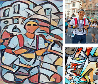 This is me after my second IRONMAN (2018) repainted with some graffiti artwork.